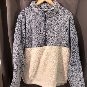 Quarter zip Sherpa pullover